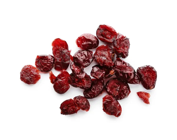 Tasty Dried Cranberries White Background — Stock Photo, Image