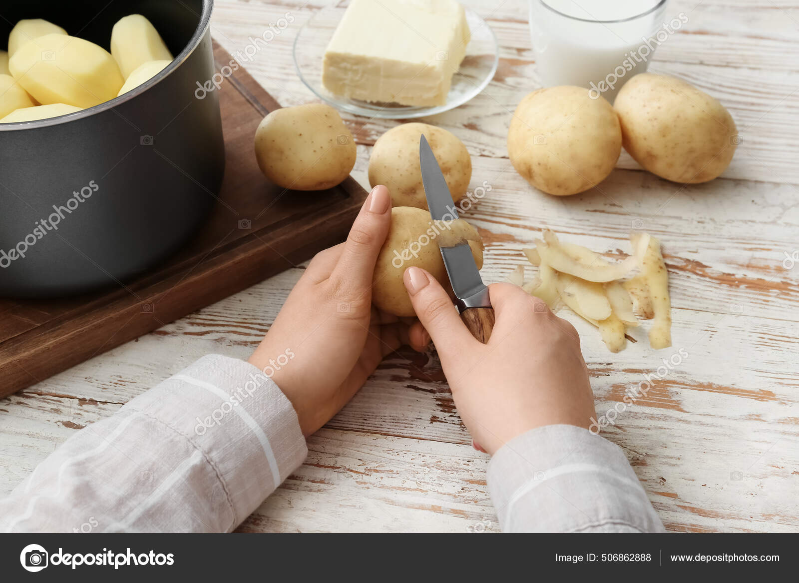 Steam peeling potatoes фото 23