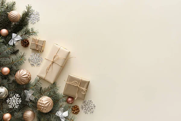 크리스마스 과밝은 배경의 파라오의 나뭇가지 — 스톡 사진