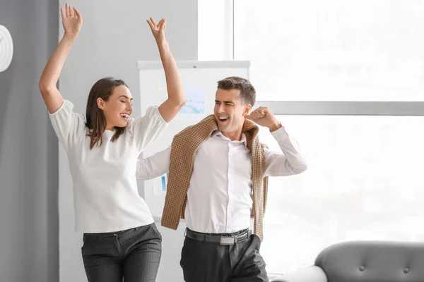 Happy Colleagues Having Fun Office — Stock Photo, Image