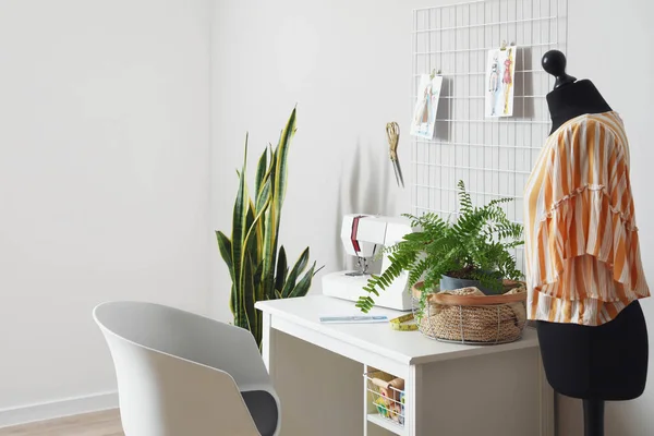 Tailor Workplace Mannequin Atelier — Stock Photo, Image