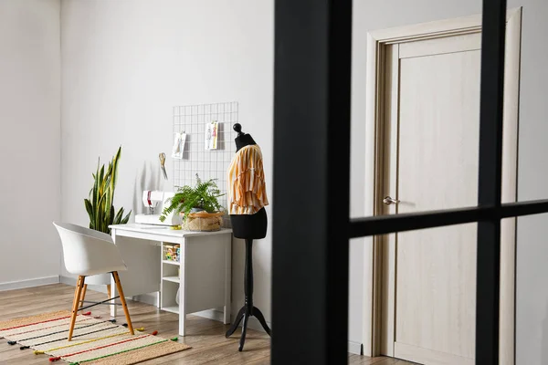 Tailor Workplace Mannequin Atelier — Stock Photo, Image