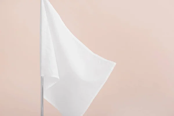 White Flag Light Background — Stock Photo, Image