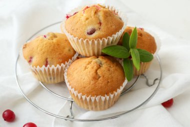 Lezzetli yaban mersinli kekler.