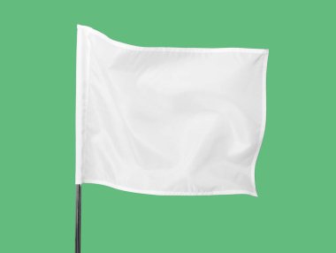 Renk arkaplanında beyaz bayrak
