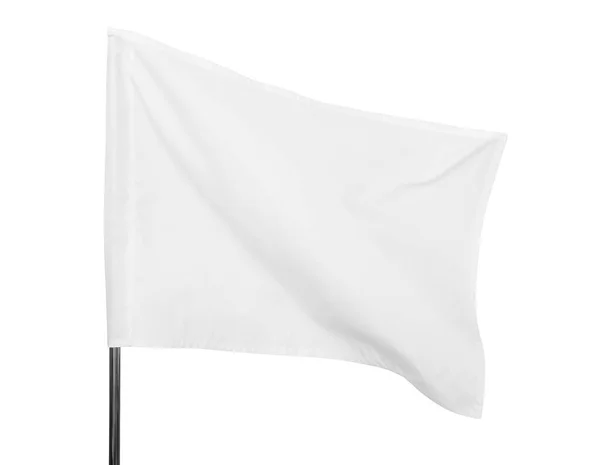 Bandera Blanca Sobre Fondo Claro —  Fotos de Stock