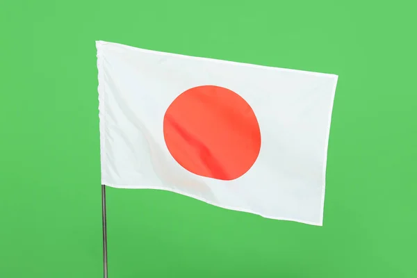 Flagge Von Japan Auf Farbigem Hintergrund — Stockfoto