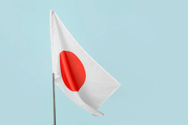 Bandera Japón Sobre Fondo Color — Foto de Stock