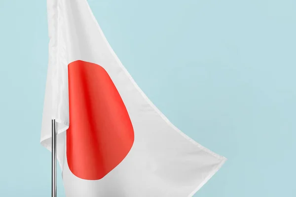 Bandera Japón Sobre Fondo Color — Foto de Stock