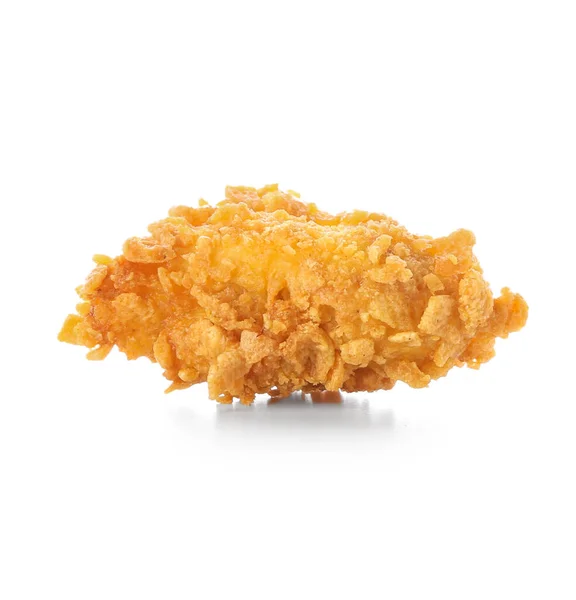 Smaczny Kurczak Popcorn Białym Tle — Zdjęcie stockowe
