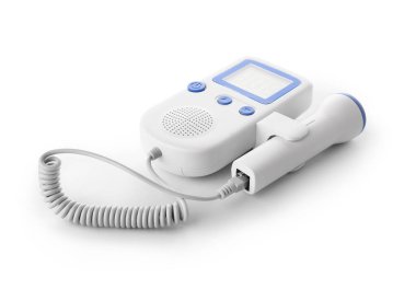 Beyaz arkaplanda fetal doppler