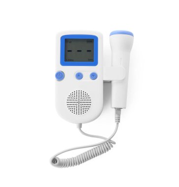 Beyaz arkaplanda fetal doppler