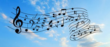 Bulutlu mavi gökyüzünün güzel manzarası