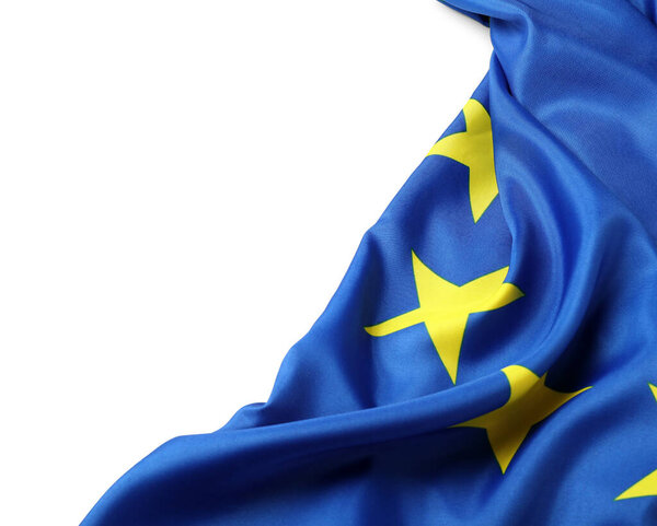 Flag of European Union on light background