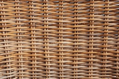 Beyaz arkaplanda yapışkan rattan dokusu, yakın plan