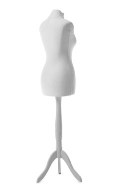 Beyaz arkaplandaki terzi için manken