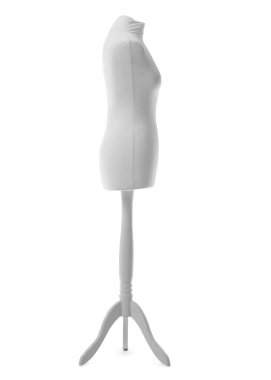 Beyaz arkaplandaki terzi için manken