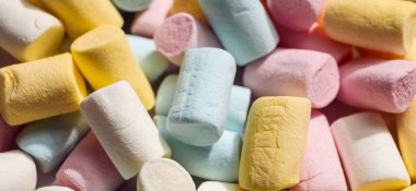 Arkaplan olarak tatlı marşmelov dokusu