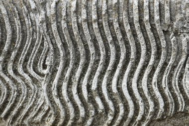 Arkaplan olarak tırtıklı taşın dokusu, yakın plan