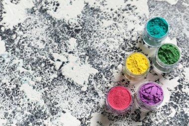 Grunge arkaplanındaki toz pigmentleri