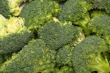 Arka plan olarak taze brokoli lahanası dokusu