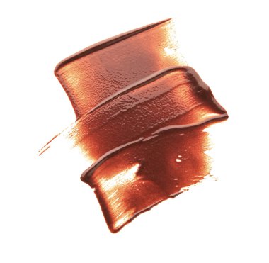 Beyaz arka planda izole edilmiş tatlı çikolata kokusu, yakın plan.