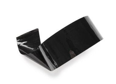 Beyaz arkaplanda yapıştırıcı bant rulosu