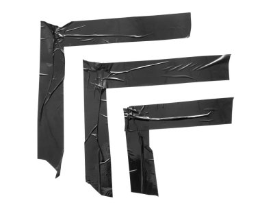 Beyaz arkaplanda yapıştırıcı şeritler