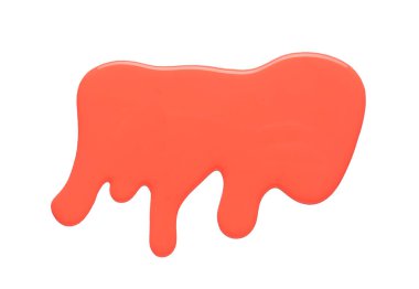 Beyaz arka plan üzerine yalıtılmış dökülen boya