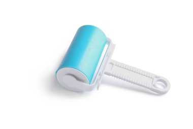 Beyaz arkaplanda tiftik silindiri