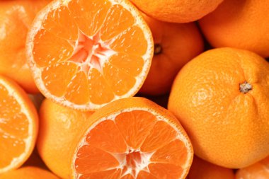 Arka plan olarak tatlı mandalinaların dokusu