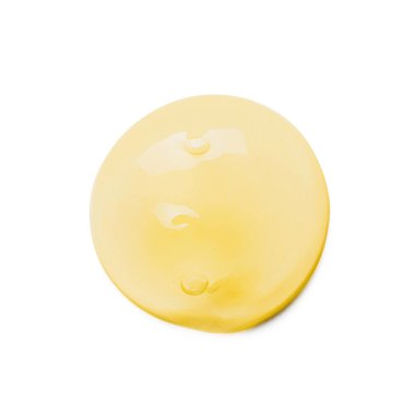 Beyaz arkaplanda kozmetik yağ damlası