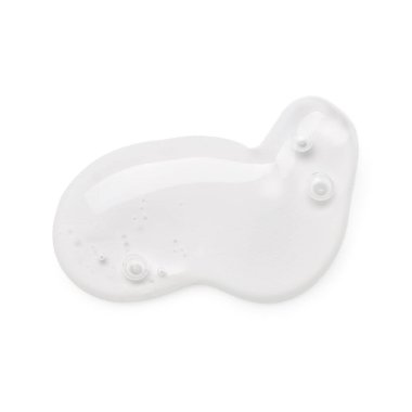 Beyaz arkaplanda kozmetik yağ damlası