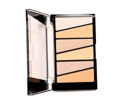 Beyaz arkaplanda çıplak göz falı paleti