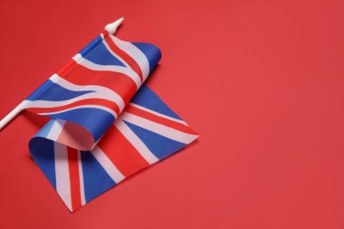 National flag of the United Kingdom on red background