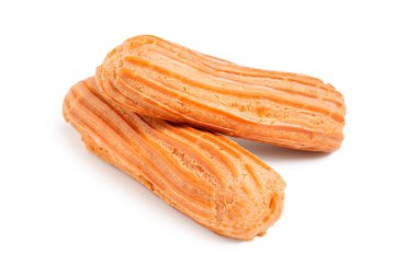 Beyaz zemin üzerine lezzetli eklerleri