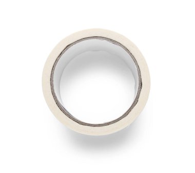 Maskeleme bandı rulo beyaz arka plan üzerinde