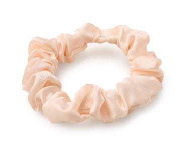 İpek tokası beyaz arkaplanda izole edildi