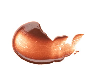 Beyaz arka planda izole edilmiş lezzetli çikolata kokusu, yakın plan.