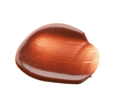 Beyaz arka planda izole edilmiş lezzetli çikolata kokusu, yakın plan.