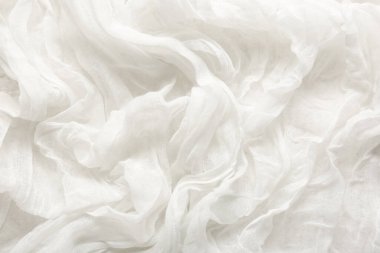 Arkaplan olarak beyaz tül kumaş dokusu