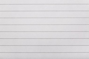 Boş satırlı defter sayfası arkaplan olarak, üst görünüm