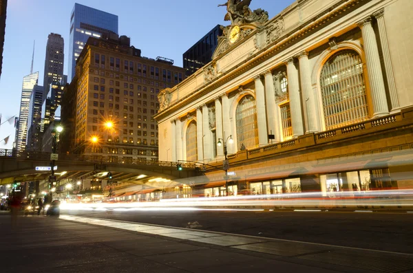 Grand Central à noite, Nova Iorque, EUA — Fotografia de Stock