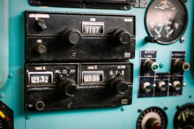 Uçak kokpit portre resim