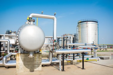 Gaz tankı petrol işleme tesisi