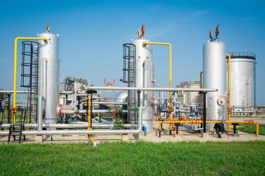 Gaz tankı petrol işleme tesisi