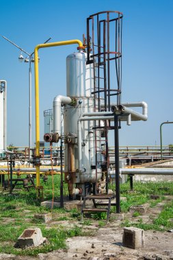 eski sanayi depolama tankı