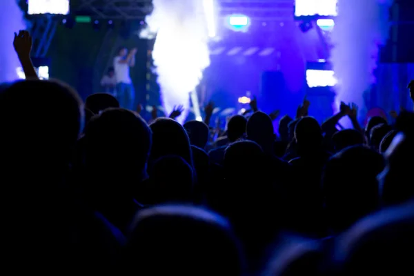 Pessoas em festa de concerto — Fotografia de Stock