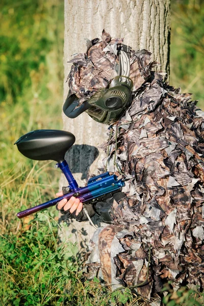 Paintball sport player — Stock Photo, Image