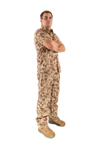 Soldier isolated — Stock Photo, Image